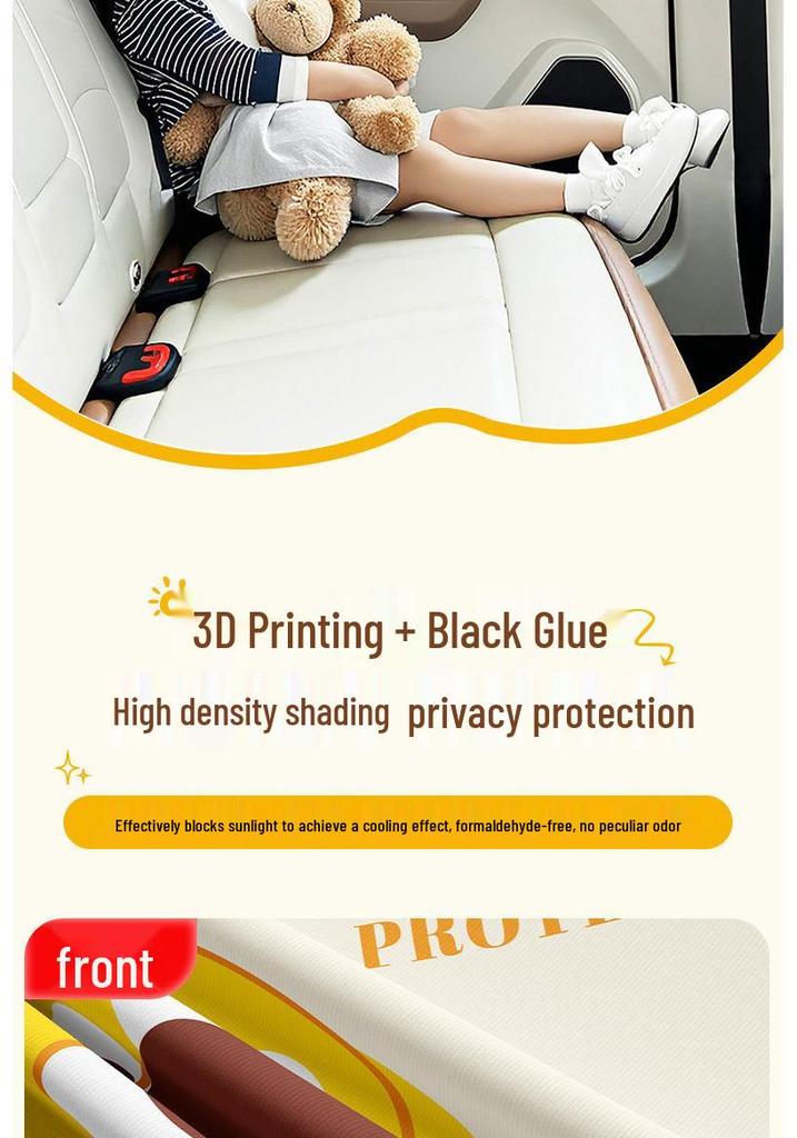 Car Side Window Privacy & Sunshade with Magnetic Heat Insulation