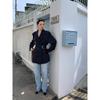 NEWOPEN 2025 Early Spring Korean-Style Women's Double-Breasted Waist-Hugging Blazer C3588