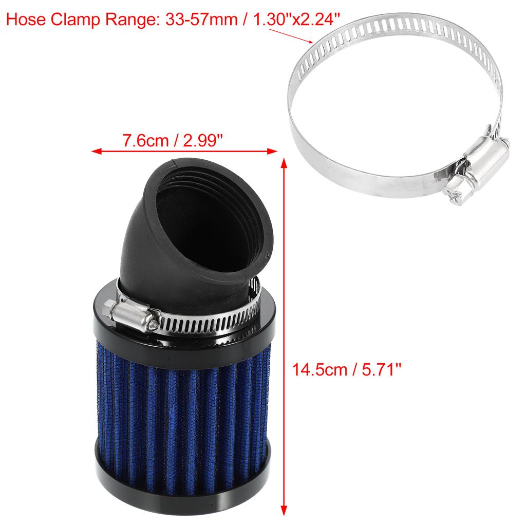 Motorcycle Air Filter Universal 28mm to 48mm Air Filters Pod Inner Dia 45 Degree for HONDA for YAMAHA for SUZUKI ATV SSR Air Filters 7