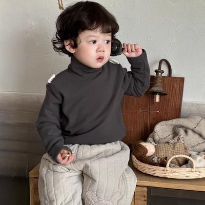 Children's Clothing New Winter Baby Clothes Children's Sweater Winter Boys Fleece Bottoming Shirt