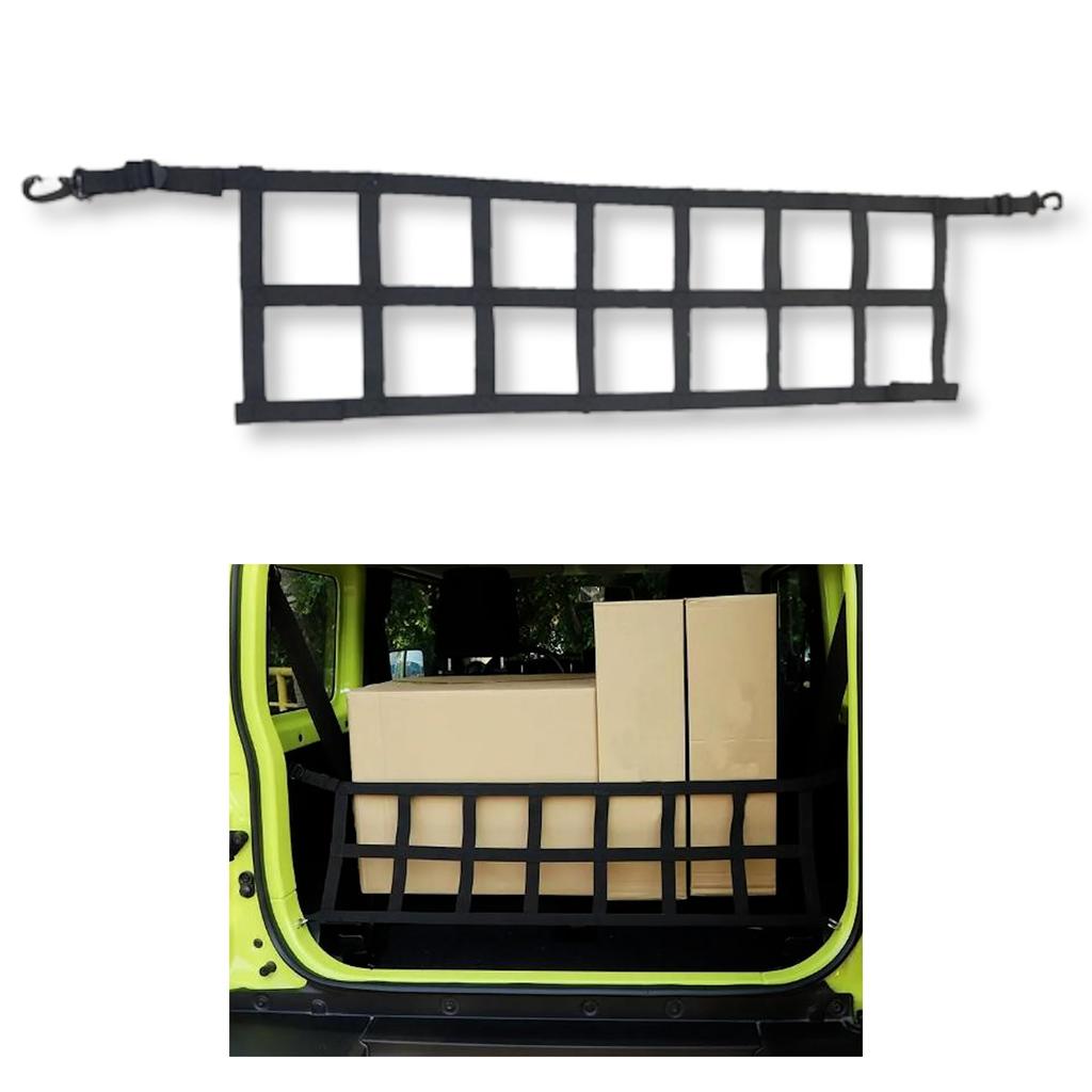 Lezalic Jimny Trunk Luggage Prevents Separates Custom Rear Gate Isolation Curtain Universal Fit for Suzuki Accessory, Falling, Storage, Net, Net,