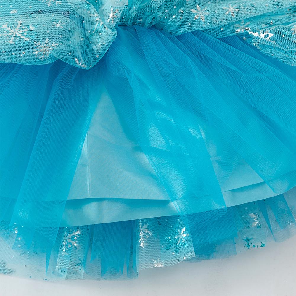 Girls' Star and Moon Mesh Tutu Skirt Set with Bow Hair Clips