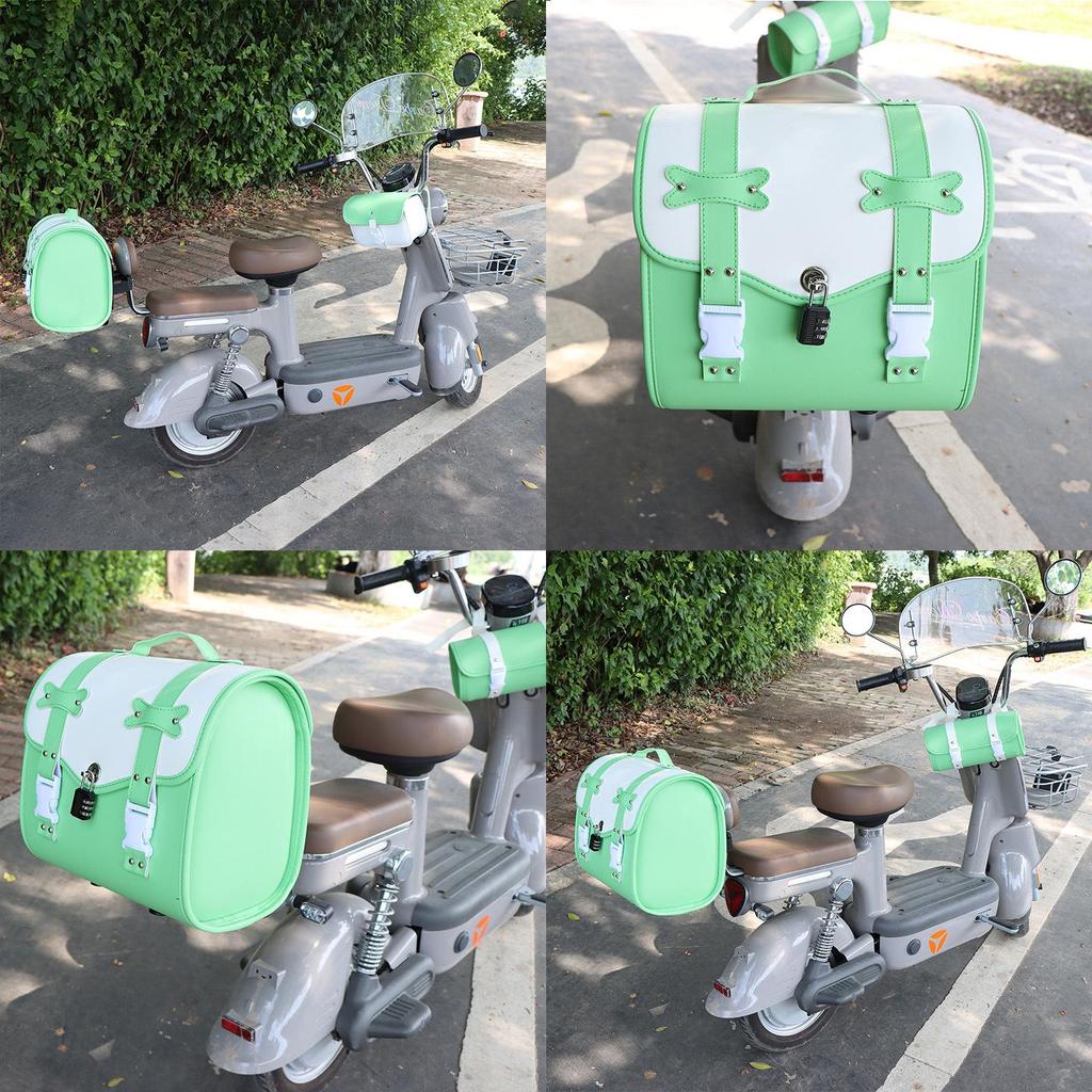 Large Capacity Rear Trunk Bag for Electric Vehicles & Bicycles: Metaverse Color, Helmet Fit, Tail Box Design