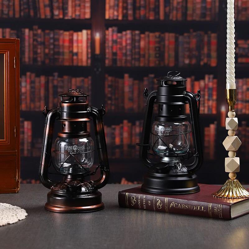 Vintage Iron Kerosene Camping Lantern