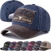 Heißer Verkauf Unisex Gewaschene Baumwolle Vintage Baseballkappe TEXAS Buchstabenstickerei Outdoor Sport Papa Hut Für Männer Und Frauen