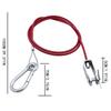 Efficient 1Pcs Trailer Breakaway Safety Cable Clevis End Easy Connection for Towing