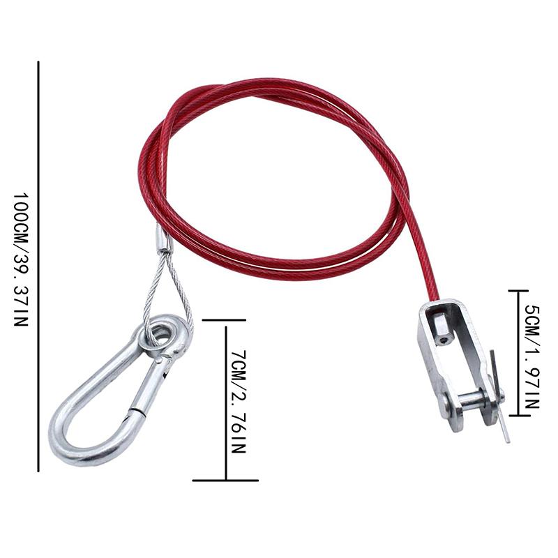 Efficient 1Pcs Trailer Breakaway Safety Cable Clevis End Easy Connection for Towing
