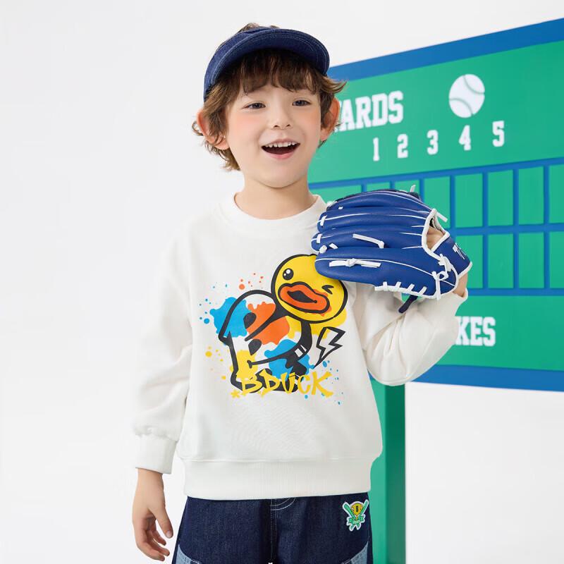 B.Duck Kids  Cartoon Pullover Sweatshirt 160