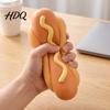 Large Slow Rebound Pinch Toys Giant Hot Dog Squeeze Toy 8.3" Rising Realistic Food Shaped Unique Stress Reliever for Colleagues Soft Ball