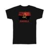 Angola Angolan Flag Distressed Africa African Pride Country T Shirt