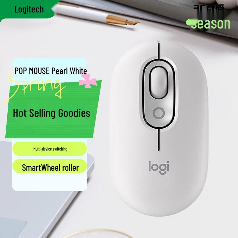 

Logitech POP MOUSE Wireless Bluetooth Office Mouse