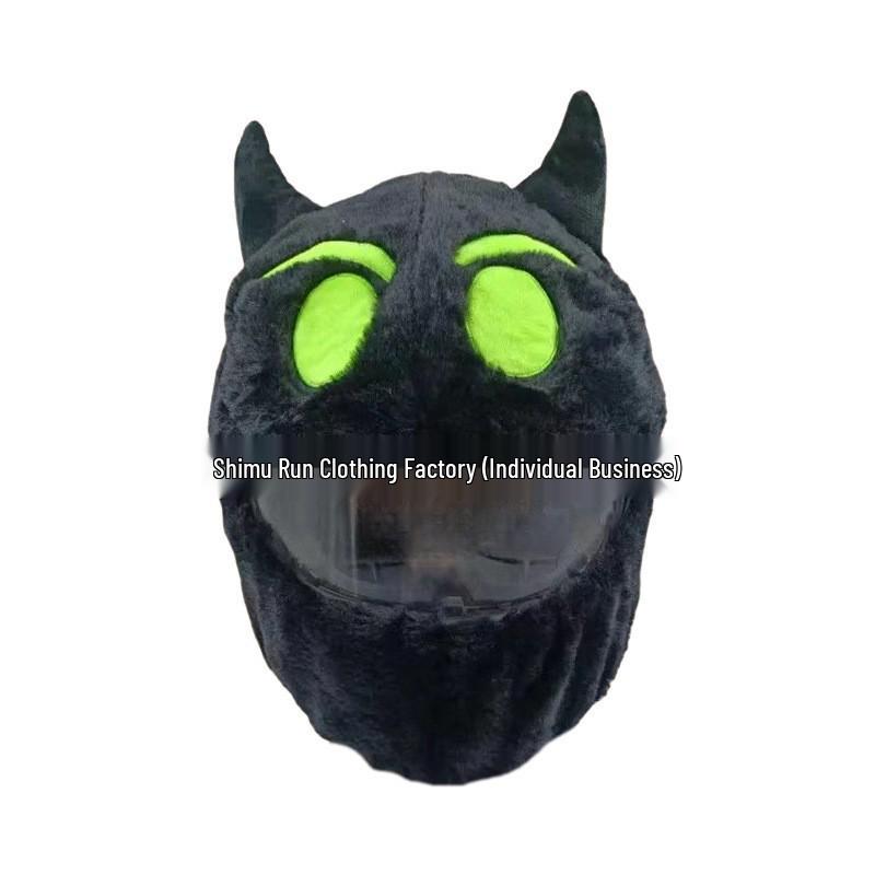 Motorcycle Helmet Decoration: Cartoon Rabbit, Toothless, Pumpkin Head Covers