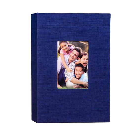 Photo Album 4x6 300 Pockets Linen Cover Picture Book with Front Window Personalized Scrapbook Memory Book for Baby Couples Vacation Anniversary