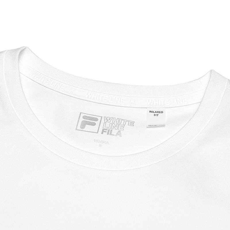 Fila White Soft Master Fashion Versatile Casual Comfortable Simple Round Neck Pullover Short Sleeve T-Shirt Women T-Shirts F11W513103F-WT