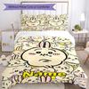 3pcs Custom Name Usagi Bedding Set Duvet Cover Closure Includes 1 Duvet Cover & 2 Pillowcases, Soft and Comfortable for All Seasons.