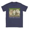 Oversized TShirt Beach Cat Owl Funny Meowl Cursed Internet T Shirts Pure Cotton Tee Shirt for Couple Y2K Short Sleeve Top Tees