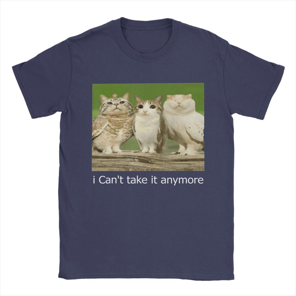 Oversized TShirt Beach Cat Owl Funny Meowl Cursed Internet T Shirts Pure Cotton Tee Shirt for Couple Y2K Short Sleeve Top Tees