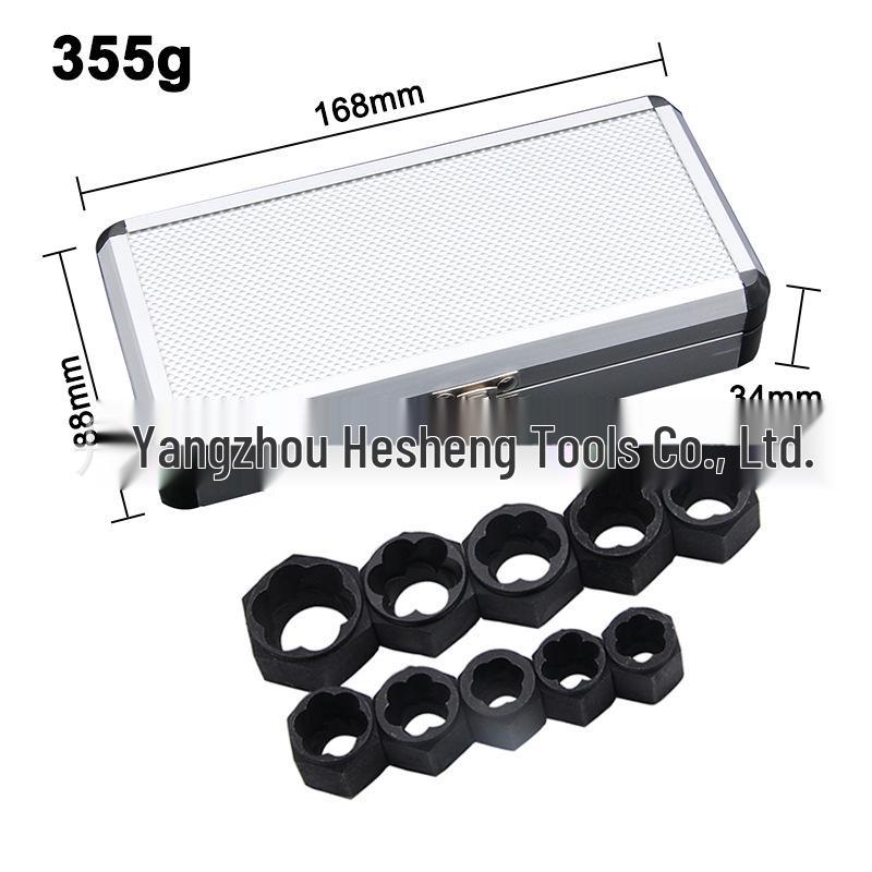 Ten-Piece Nut Remover & Bolt Extractor Tool Set