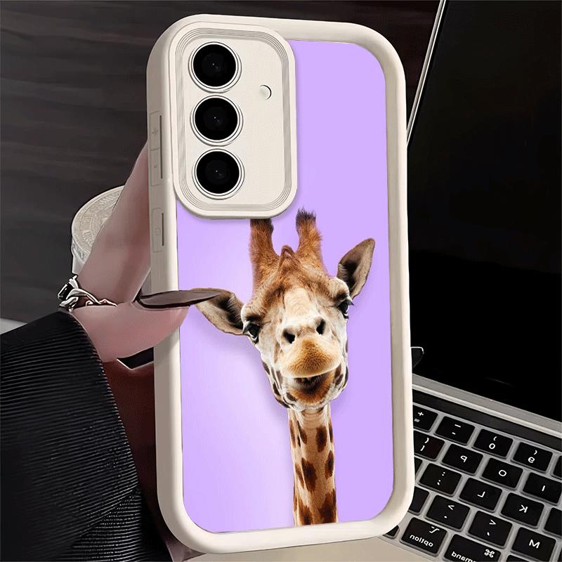 Phone Case for Samsung Galaxy S26 S25 Ultra S24 FE Giraffe Animal Pattern Shell S23 Plus S22 + S21 S20 5G Soft Silicone Funda