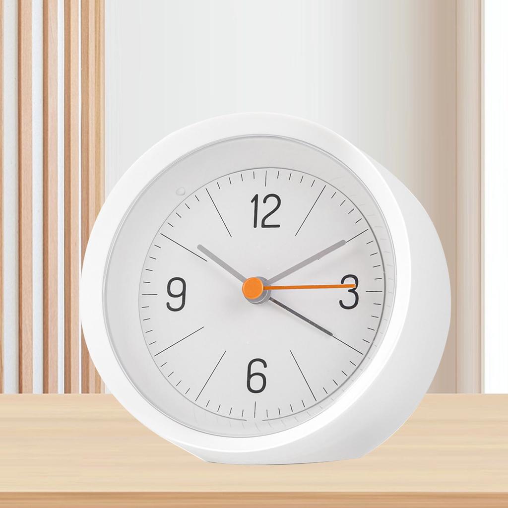 Electronic Alarm Cute Clear Panel Analog Alarm Clock for Bedrooms Shelf Desk