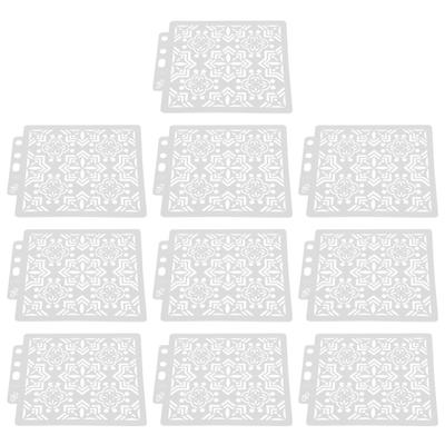 10Pcs Mandala Template Painting Drawing Stencils Reusable DIY Making Mold Art Supplies