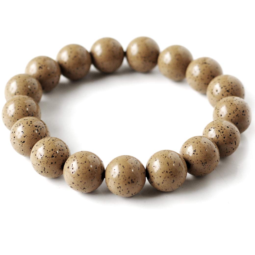 

Hokutolite Bracelet 12mm Orange Made in Taiwan Negative Ion Measured Radium Hoctorite Inner Diameter 15cm [GOLD STONE] Approx.