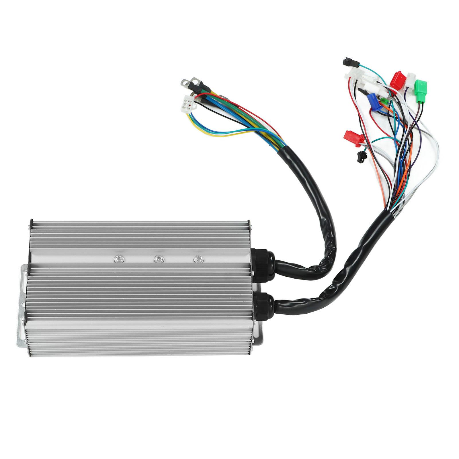 Brushless Motor Controller 36V 48V 60V 2000W 24 Tube Dual Mode Aluminum Alloy Brushless Controller for Electric Bike
