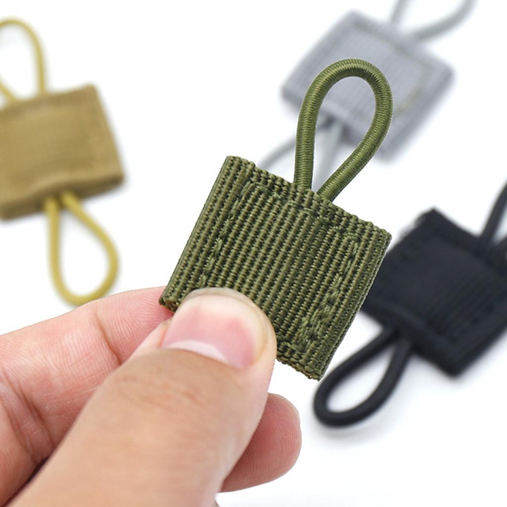 10 Pcs Tactical Gear Holder Clip Molle Webbing Retainer Elastic Binding Ribbon Buckle for Tactical Vests Backpacks
