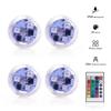 3LEDs RGB Underwater Lights Submersible Lamp Built-in CR2032 Button Battery Garden Swimming Pool Light for Aquarium Vase Bowl