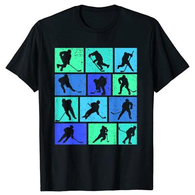 Funny Ice Hockey Youth Boys Graphic 100 Cotton Tshirts Unisex Womens Fashion Casual Tshirt Loose Oversized Streetwear T Shirt
