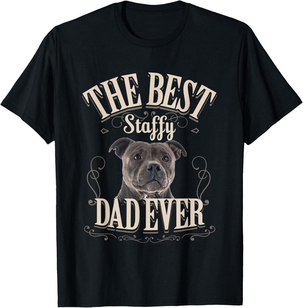 Verdens beste Staffy-pappa noensinne Morsom Staffordshire Bull Terrier-gave Unisex T-skjorte