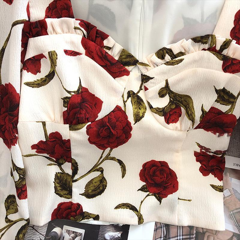 Hong Kong Style Shirt Women's Spring/summer Thin French Style Chic Retro Chic Shirt Top