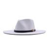 Europe, America, Autumn and Winter New M Standard Big Eaves Peach Heart Concave Convex Top Fashion Flat Top Hat Women's Woolen Jazz Hat