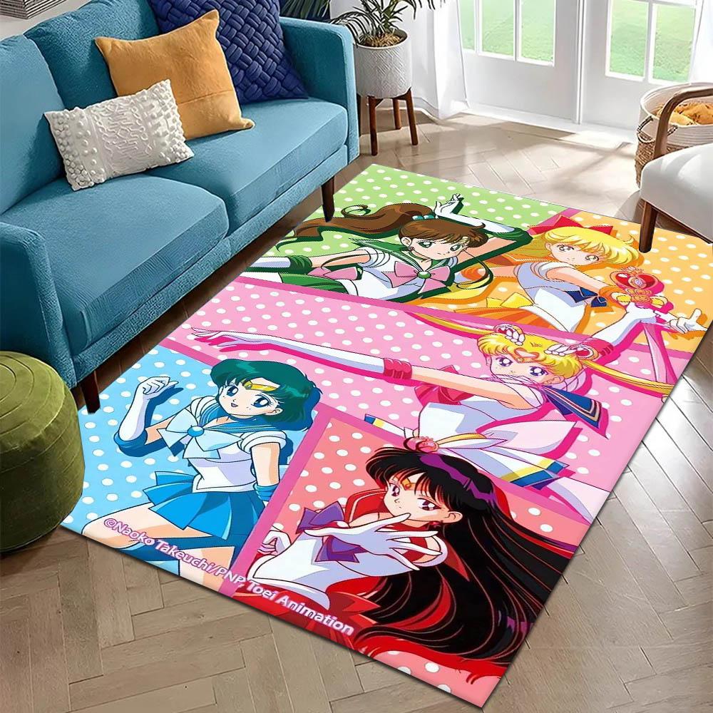 3D S-Sailor M-Moon Movie Anime Hot Carpet Rug for Art Living Room Decor Sofa Home Bedroom Gifts Fans Area Rug Non-slip Floor Mat