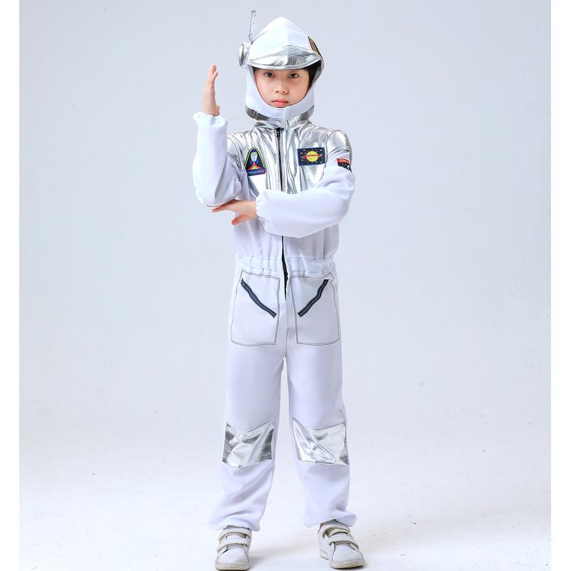 Kids' Astronaut Space Suit Costume for Performances and Halloween