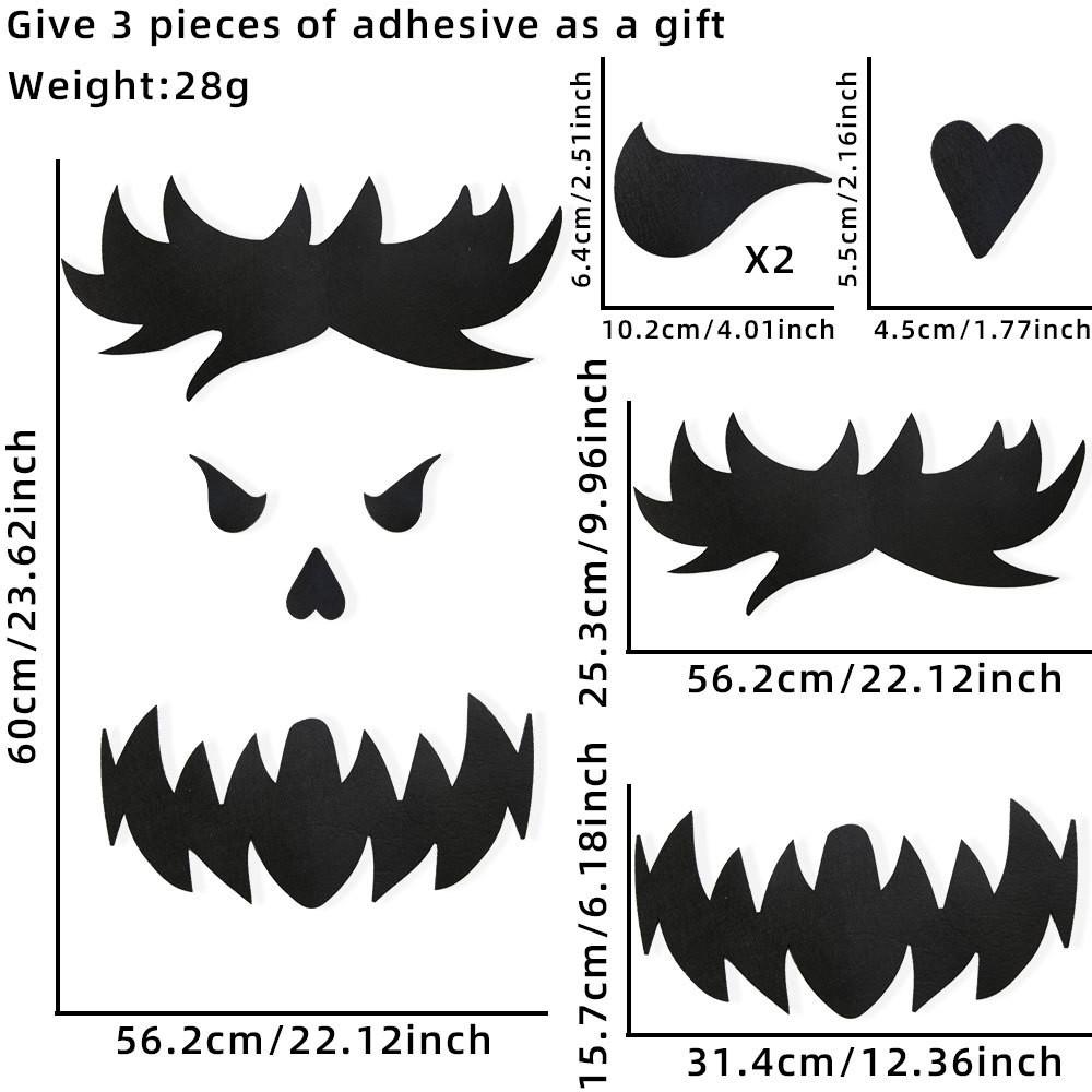

Яркие Хэллоуинские украшения для окон с очаровательными темами ведьминской шляпы и черепа Невеста Angry Demon
