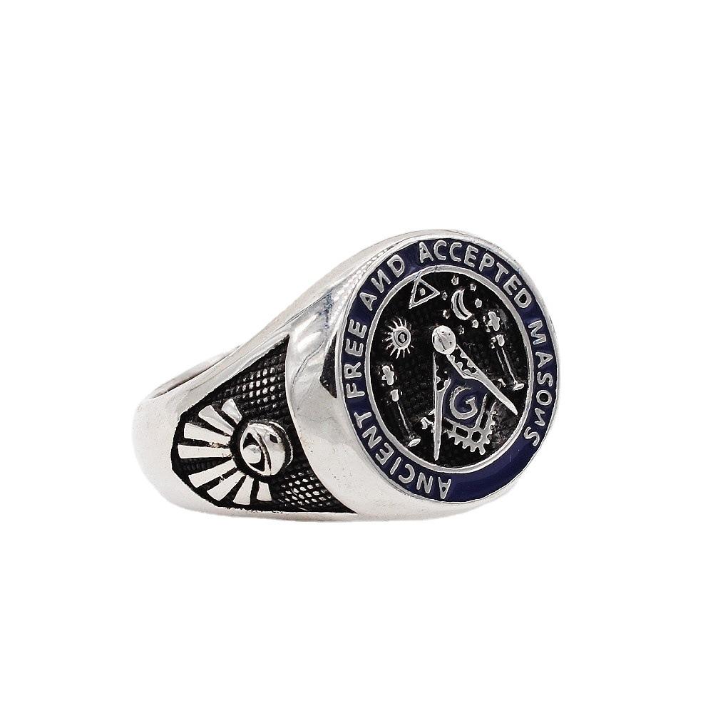 Accessories, European and American Retro Personality, Men's Blue, Rings Jewelry, Clothing, Accessories, Rings