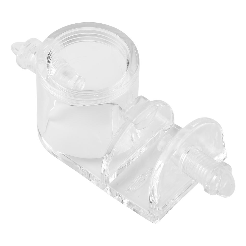 Acrylic Aquarium Hose Clip Tank Tube Holder Clamp for 22mm Dia Water Pipe
