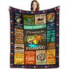 Fish Print Blanket Gift For Fishing Lovers Flannel Blanket Sofa Blanket