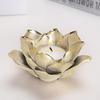 92MF Flower Candle Holder Ceramic Tea Light Holders Candlestick Stand Table Decor