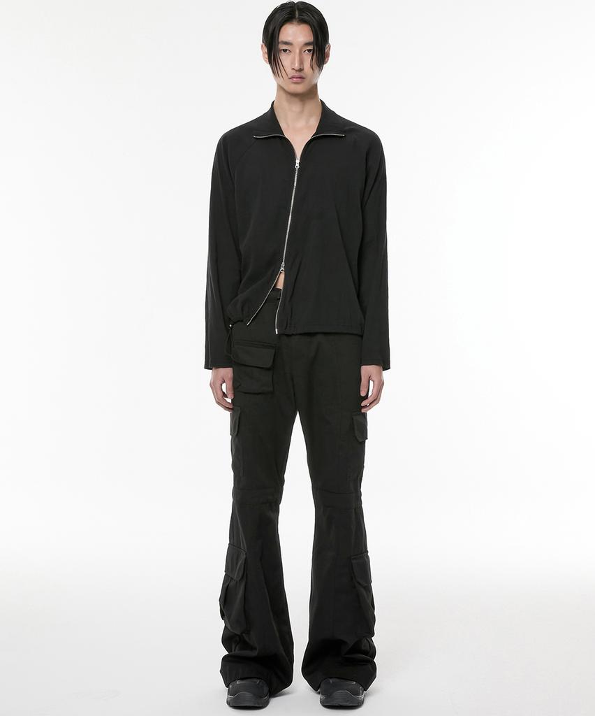 Peulleeoeob 5.Cargo Flare Pants (Fl-234_Black)