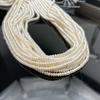 1String, White Natural Freshwater Pearls, Handmade Flat Pearl Beads for Jewelry Making DIY Necklaces Crafts (Beads 3-4mm, Length 36cm)