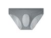 New 3D Convex Threaded Ice Silk Men's Transparent Briefs - Sexy and Trendy One-Piece Design
