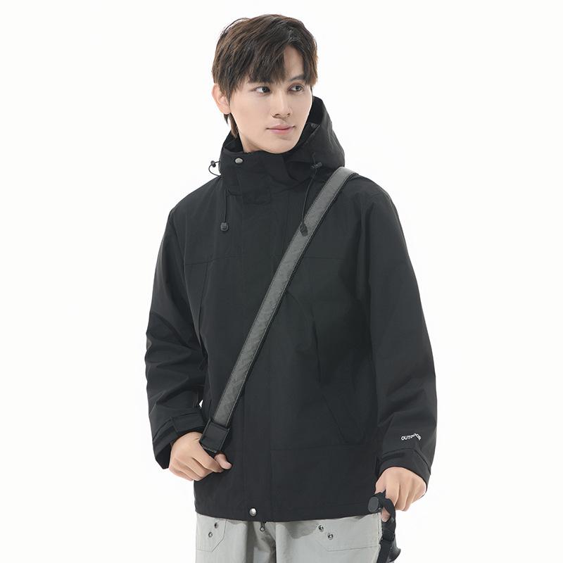 Men Color Blocking Splicing Women Assault Jacket Functional Pocket Outdoor Sports Style Unisex Hiking Jacket