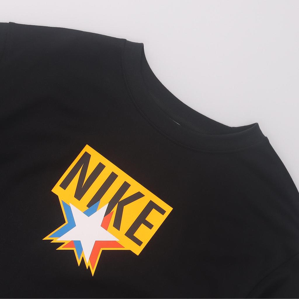 Nike Solid Color Knitted Basketball Crew Neck Long Sleeve Training Sweatshirt Men Sweatshirt Black DV7975-010