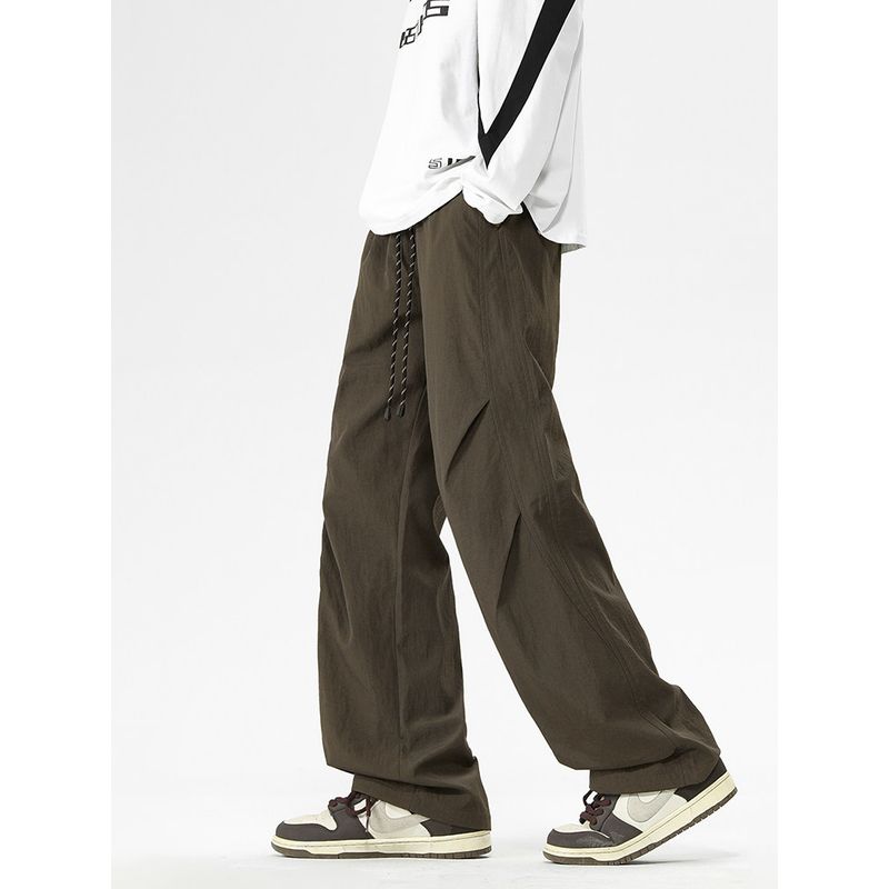 Wassup American-Style Paratrooper Casual Pants for Men, New Spring and Autumn Trendy Brand Work Pants, Straight-Leg Loose Versatile Long Pants