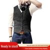 Men's Herringbone Business Casual Vest - British Style Hot Seller