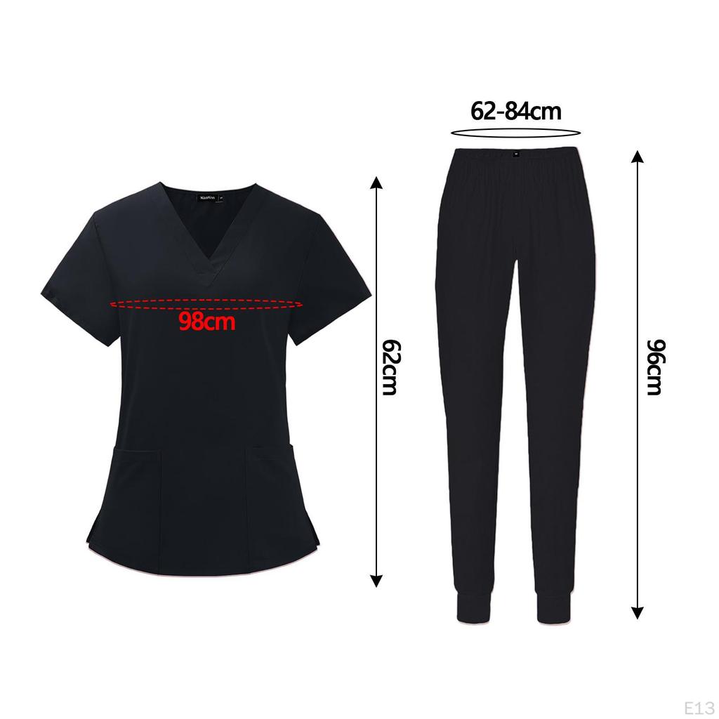 Wygodne damskie zestawy szorujące do mundurów roboczych pielęgniarek