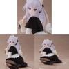 Pvc Anime Figure With Sitting Posture And Wool Dress For Home Decor And Gift
