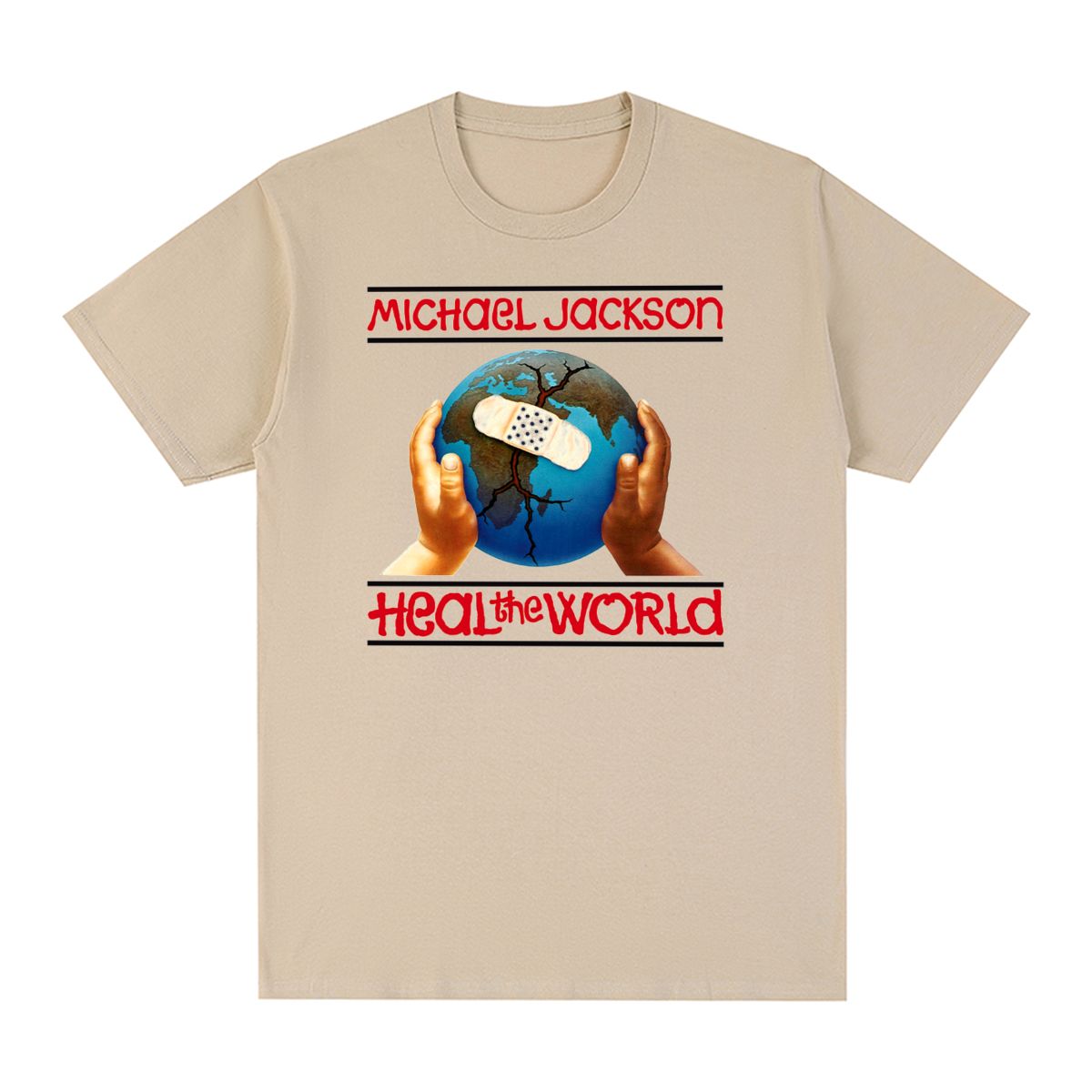 

Michael Jackson Heal The World 1997 World Tour Vintage T-shirt Cotton Men T Shirt New Tee Tshirt Womens Tops 4XL